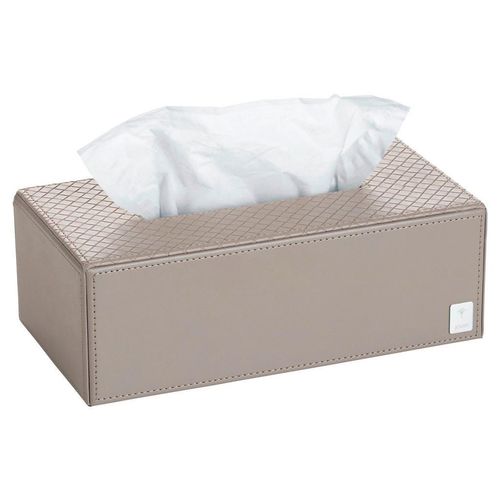 Joop! Papierspender Joop! Bathline , Grau, Beige , Kunststoff , eckig , 25x8x12.5 cm , Badaccessoires, Waschplatzzubehör, Kosmetikdosen