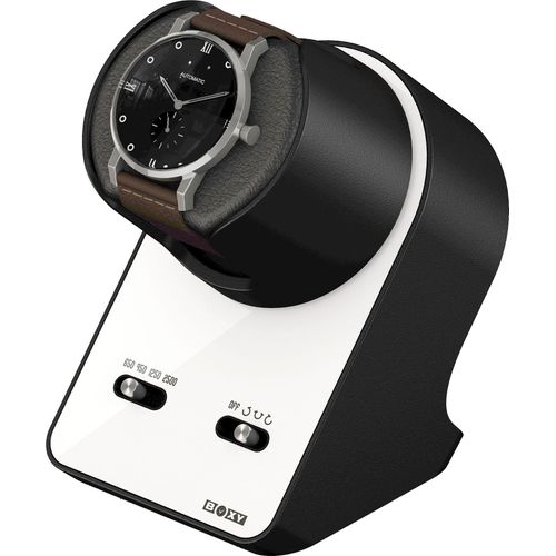 Uhrenbeweger BOXY "BLDC Nightstand", weiß, Uhrenbeweger, DamenB:8,5cm H:15,5cm T:13cm, Automatikuhr, Uhrendreher, B:8,5cm H:15,5cm T:13cm