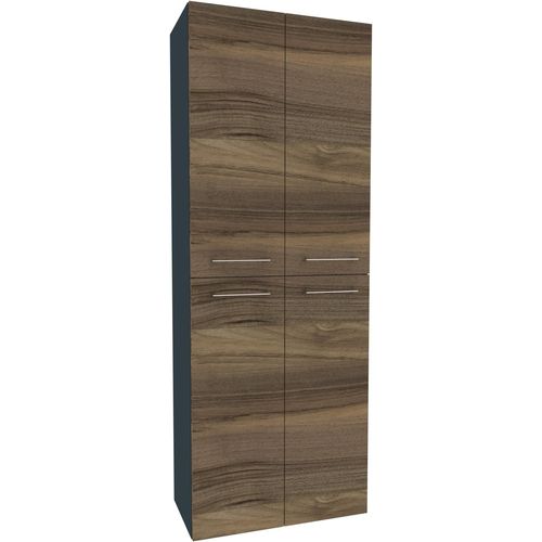 Hochschrank FACKELMANN, anthr, nb, B:60,0cm H:162,0cm T:31,8cm, Spanplatte, Schränke
