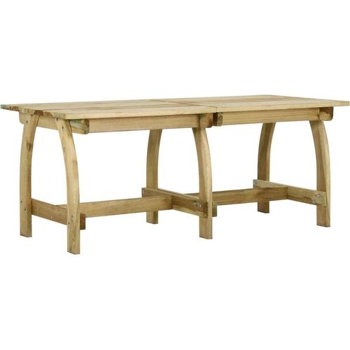 Gartentisch 220x74x75 cm Kiefernholz Imprägniert