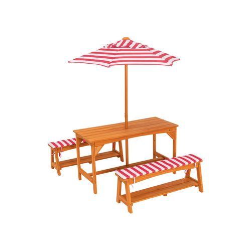 LIVARNO home Kinder Gartentisch Set, mit Sonnenschirm