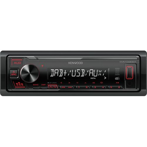 Kenwood KMM-DAB307AO Autoradio DAB+ 200W USB Schwarz - Multimedia-Empfänger fürs Auto