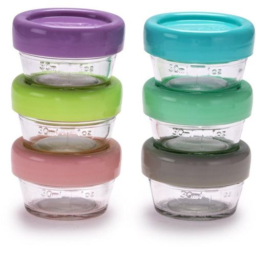 Melii Glass Food Container food storage box 6x59 ml