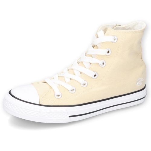 Schnürboots DOCKERS BY GERLI, Damen, Gr. 37, beige (natur), Textil, sportlich, Schuhe, mit praktischem Innen-Reißverschluss