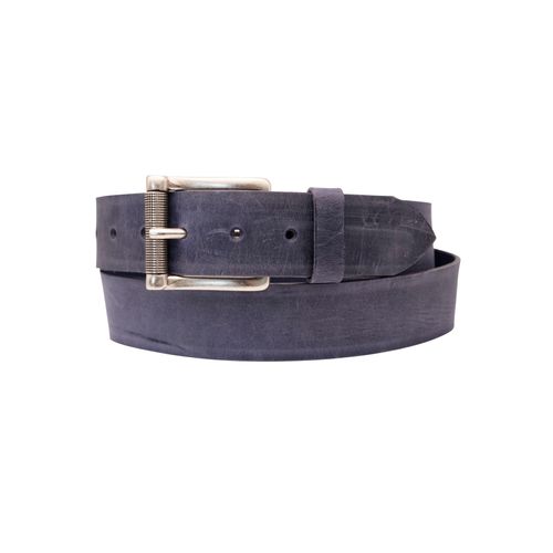 Ledergürtel ANNAMATONI, Damen, Gr. 105, blau, Rindsleder, unifarben, modisch, Gürtel