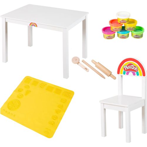 roba® Kindersitzgruppe »Play-Doh«, (Set), inkl. 3D Kreativmatte, Knete und Zubehör