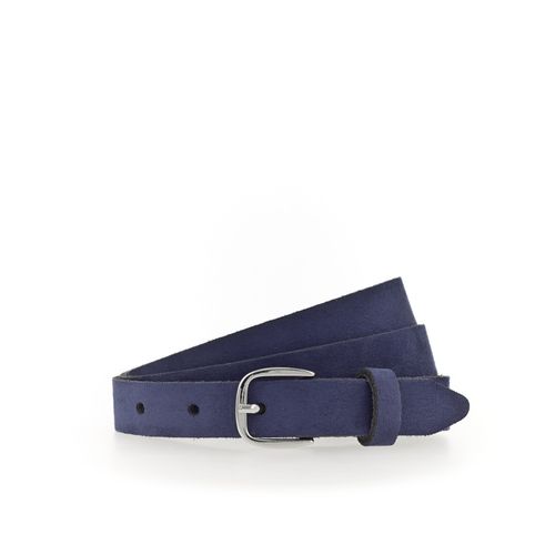 Ledergürtel TAMARIS, Damen, Gr. 80, blau, Leder, unifarben, casual,feminin,modisch,klassisch, Gürtel, weiches Veloursleder