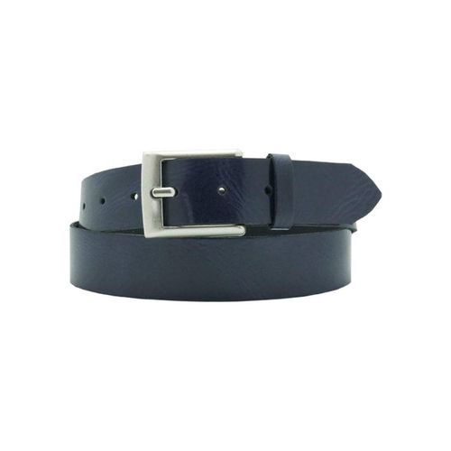 Ledergürtel ANNAMATONI, Damen, Gr. 105, blau, Leder, unifarben, casual,modisch,klassisch, Gürtel, Eleganter Jeansgürtel