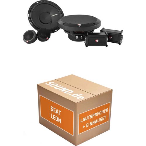 Lautsprecher Boxen Einbaupaket vorne Rockford Fosgate Power P165-SE passend für Seat Leon IV | 2x Tief-Mitteltöner 2x Hochtöner