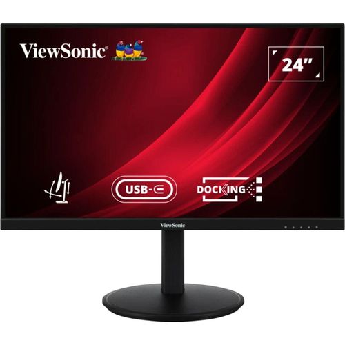 ViewSonic VG2409U-2, 24'' (61 cm) Full HD Ergonomischer Docking Monitor mit USB-C Hub