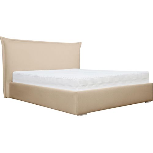 MEBLITO Polsterbett Doppelbett Hovland Bettkasten Schlafzimmer Bett 140x200 cm Run Again 06 – Beige