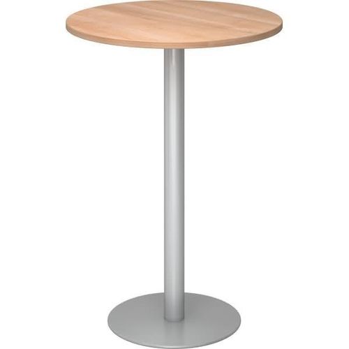 Stehtisch 80cm Nussbaum/silber