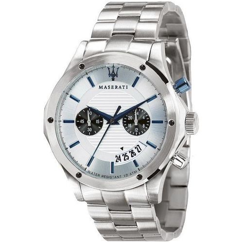 MASERATI Uhr WATCH CIRCUITO - Silber - Weiß - Silber/ 44 mm, R8873627005