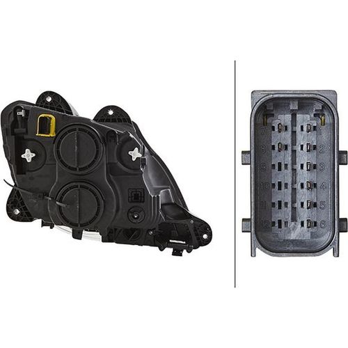 Hauptscheinwerfer links Halogen H7/H1 HELLA für DAF Schwere Nutzfahrzeuge