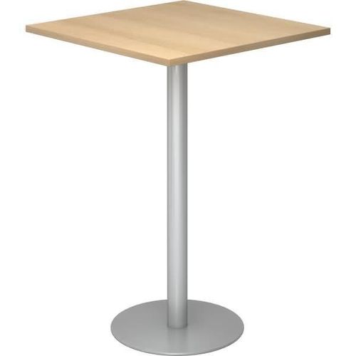 Stehtisch 80x80cm Eiche/silber