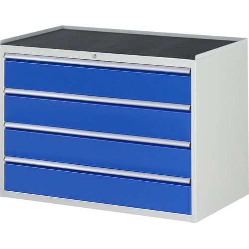 Rau Schubladenschrank m. Anti-Rutsch-Matte 4 Schubl.-XXL 4x180mm