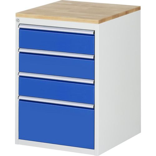 Rau Schubladenschrank Buche-Top und 4 x Schubl.-L 3x150 1x270mm