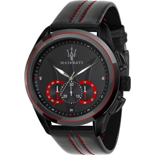 MASERATI Quarzuhr QUARZ 100% Edelstahl schwarz