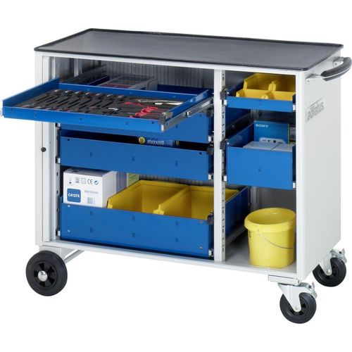 Rau Werkzeugwagen mit 4 Schubladen Metall BxTxH 1025x520x890mm