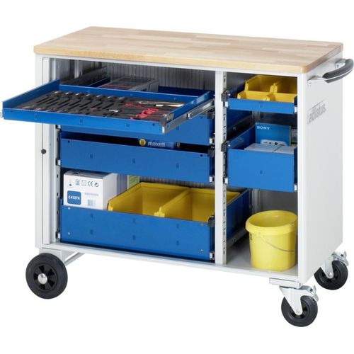 Rau Werkzeugwagen mit 4 Schubladen Buche BxTxH 1025x520x890mm
