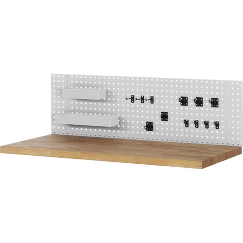 Rau Lochplatte für Werkbankmontage mit Hakenset BxTxH 750x15x450mm