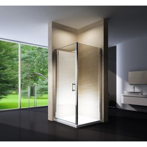Duschkabine Eckdusche EX416 - 8 mm - Nano Echtglas - 100 x 100 x 195 cm