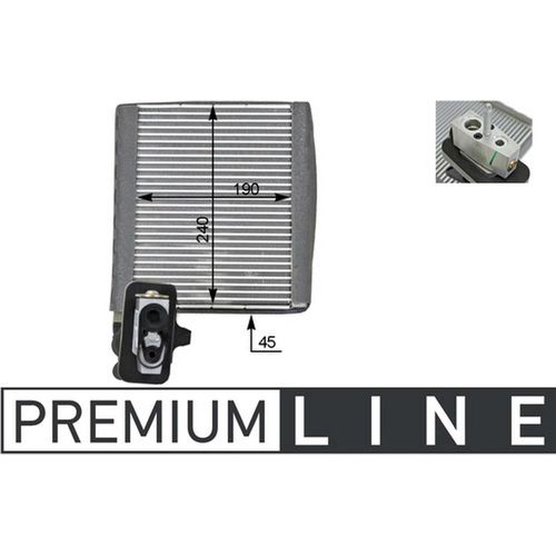 Verdampfer Klimaanlage Keilrippenriemenscheibe 110mm MAHLE für FORD C-MAX II