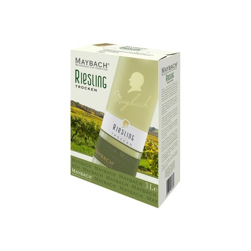 Maybach Riesling QbA 3,0-l-Bag-in-Box trocken, Weißwein 2024