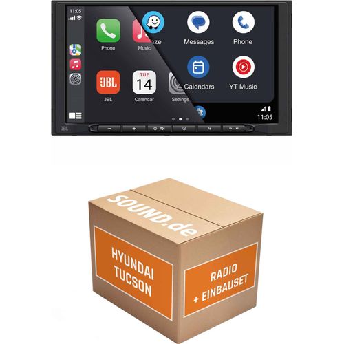 Autoradio Einbaupaket JBL Legend 700D passend für Hyundai Tucson TL + Rückfahrkamera | CarPlay Wireless Android Auto Wireless