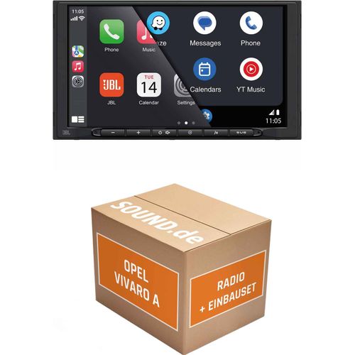 Autoradio Einbaupaket JBL Legend 700D passend für Opel Vivaro A + Modellpflege 1 | CarPlay Wireless Android Auto Wireless