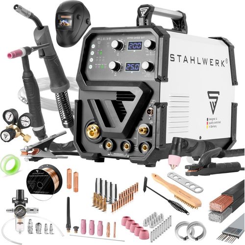 STAHLWERK 4 in 1 Kombi-Schweißgerät CTM-250 ST Vollausstattung
