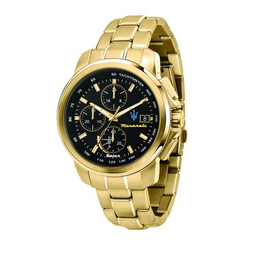 MASERATI Solaruhr SOLARUHR Edelstahl gold