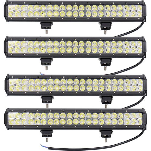 Greenmigo 4X 126W LED Arbeitsscheinwerfer weiß 12V 24V Flutlicht Reflektor Work Light Bar Scheinwerfer Arbeitslicht Offroad Arbeitslampe für Traktor