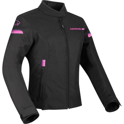 Bering Riva Damen Motorrad Textiljacke Farbe: Schwarz/Rosa, Grösse: 38