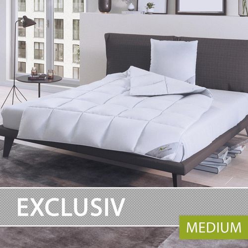 Bettwaren-Shop Daunendecke Exclusiv medium, Füllung: 100% Daunen 135x200 cm
