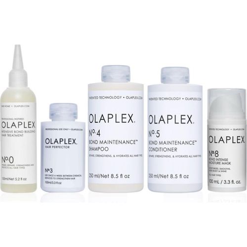 Olaplex Set - Intensive Treatment No.0 + Hair Perfector No.3 + Shampoo No.4 + Conditioner No.5 + Mask No.8