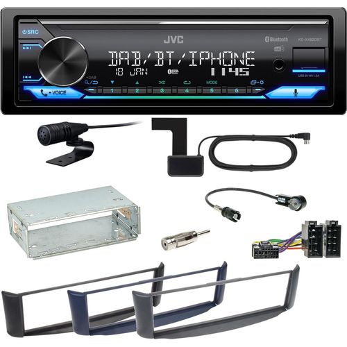 JVC KD-X482DBT Bluetooth Digitalradio USB Einbauset Smart ForTwo 450