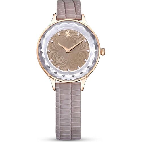 Swarovski Octea Nova Damen Schweizer Uhr Beige rosegoldfarbenes Finish 5649999