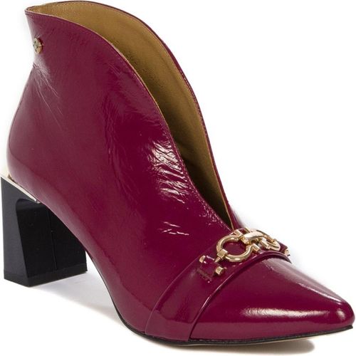 Lederstiefel auf dem Maciejka 05262-15 Fuchsia Säule 36