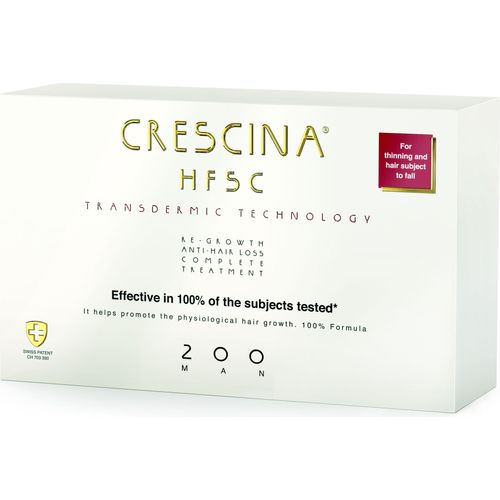 CRESCINA Transdermische Pflege zur Förderung des Haarwachstums und gegen Haarausfall für Männer (Grad 200) 20 ×