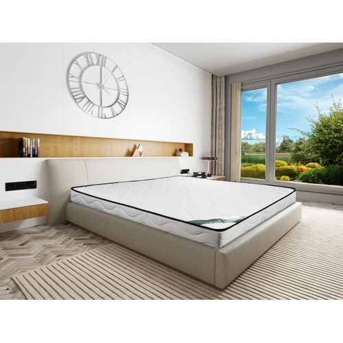 Matratze - 140 x 190 cm - Schaumstoff & Bambusbezug - Stärke 15 cm - KANANI von NATUREA