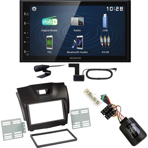 Kenwood DMX129DAB DAB+ Bluetooth USB Einbauset für Isuzu D-Max 2
