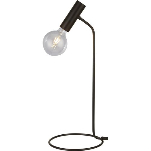Tischlampe, Stahl matt schwarz, H 57 cm
