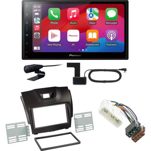 Pioneer SPH-DA77DAB CarPlay Android Auto DAB+ Einbauset für Isuzu D-Max 2