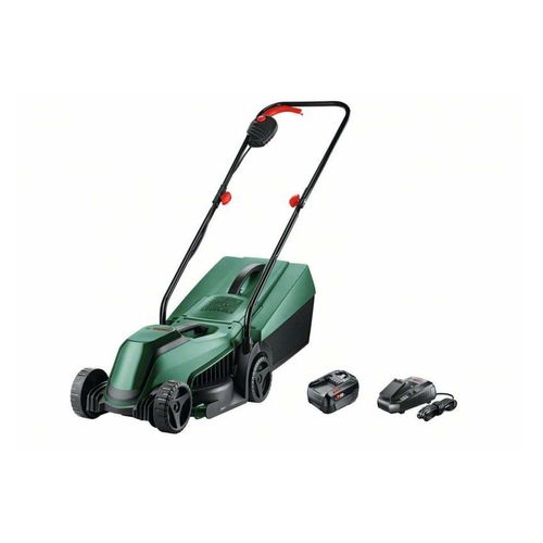 Bosch Akku-Rasenmäher EasyMower 18V-32-150 (Bis zu 100 m2 mit einem 3,0-Ah-Akku; 18-Volt-System; Schnittbreite: 32 cm; mit Ladegerät und 3,0-Ah-Akku)
