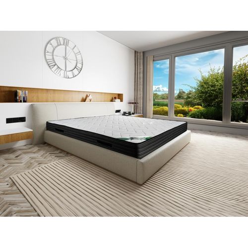 Matratze - 140 x 190 cm - Schaumstoff & Bambusbezug - Stärke 25 cm - BERENDI von NATUREA