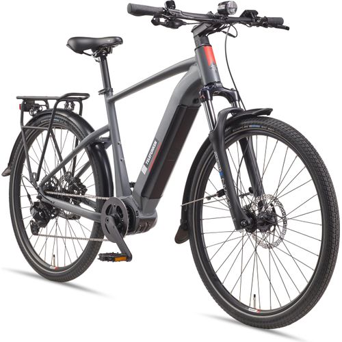 Telefunken City SUV E-Bike für Damen und Herren | Elektrofahrrad 27,5 Zoll | Mittelmotor | 9-Gang Kettenschaltung | 720 Wh Akku