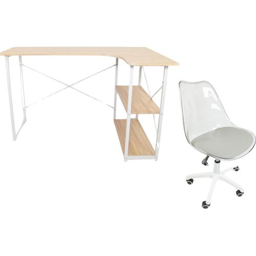 Quest Sonoma Oak Schreibtischset + Roma Stuhl