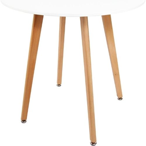Runder Esstisch Eden Ø80 cm - Weiß