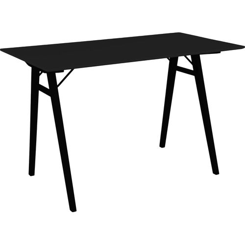 Schreibtisch ></noscript>Vojens< in Schwarz, MDF - 120x75x60cm (BxHxT)